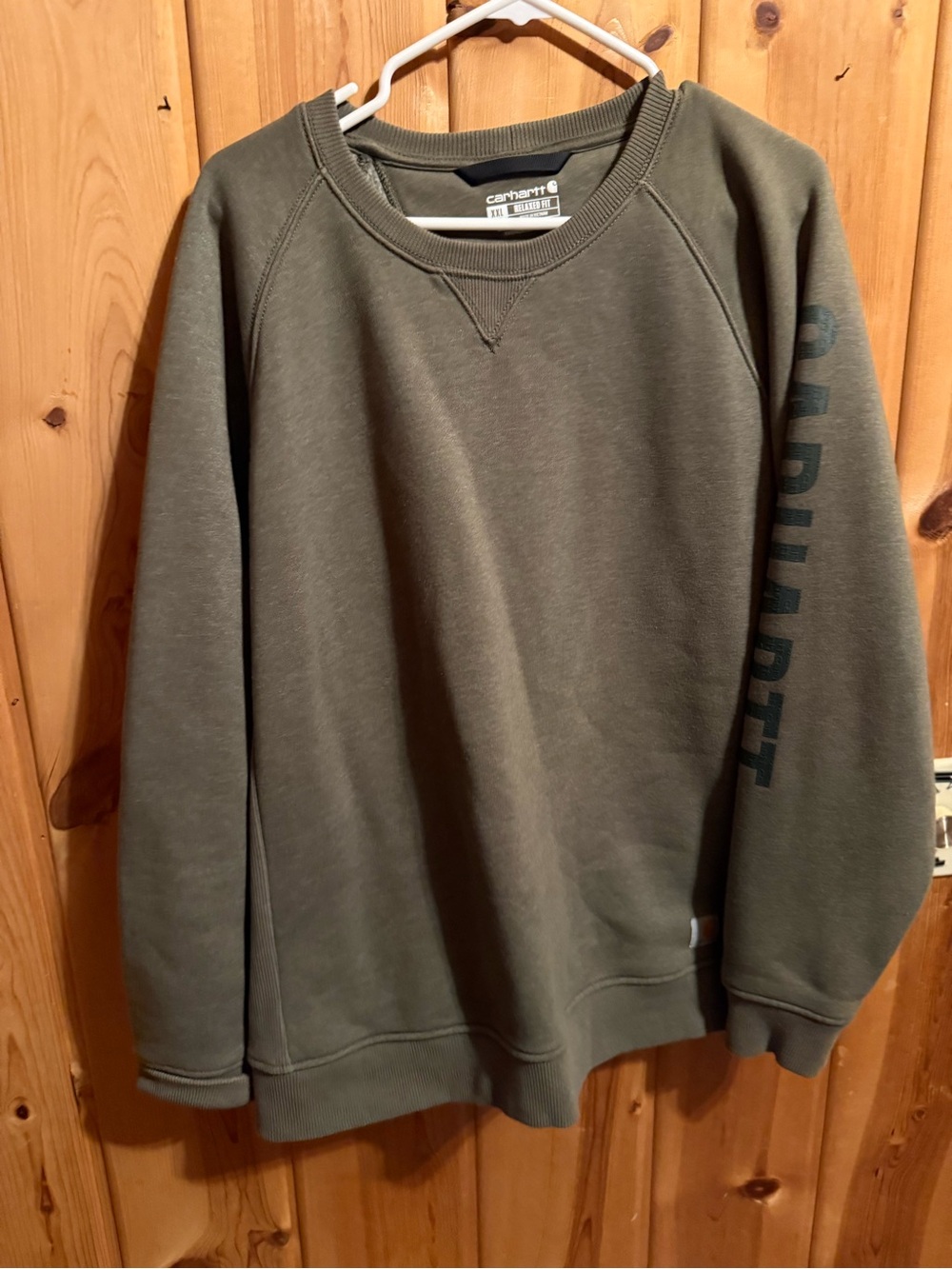 Carhartt woman’s Olive Green Crewneck Sweatshirt